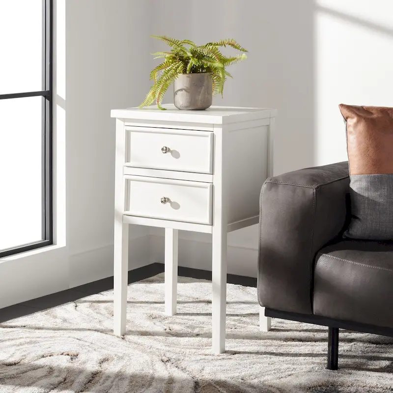 2-Drawer Accent End Table Nightstand (Fully Assembled) - 16.9 x 14.2 x 29.7 - 17Wx15Dx30H