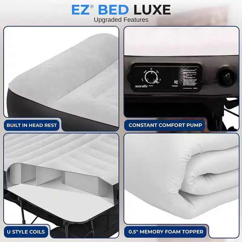 Luxe Series EZ Bed - Twin Air Mattress with Frame