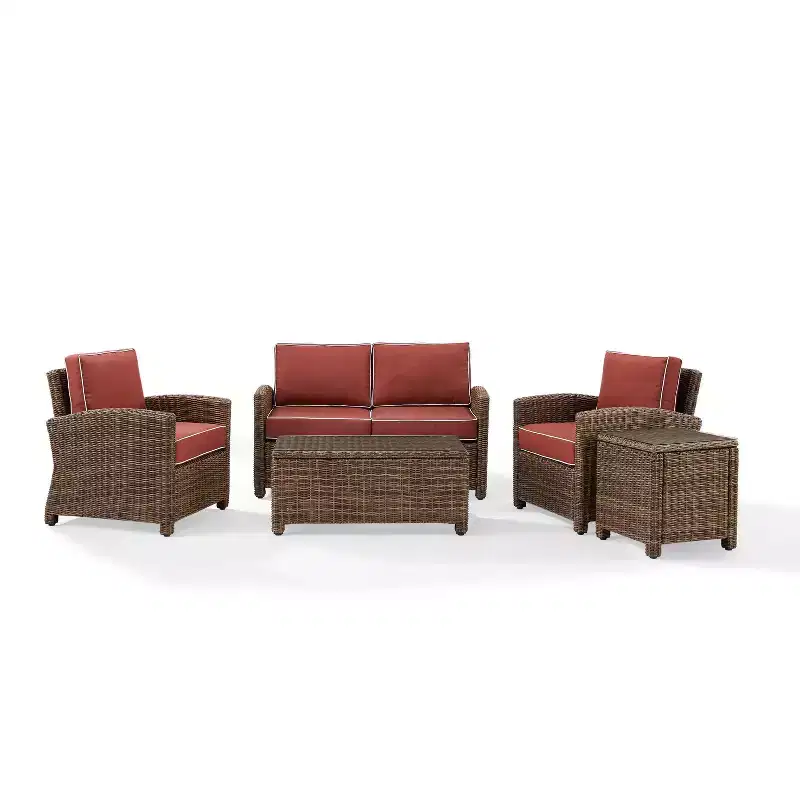 Bradenton 5pc Outdoor Wicker Conversation Set - Crosley