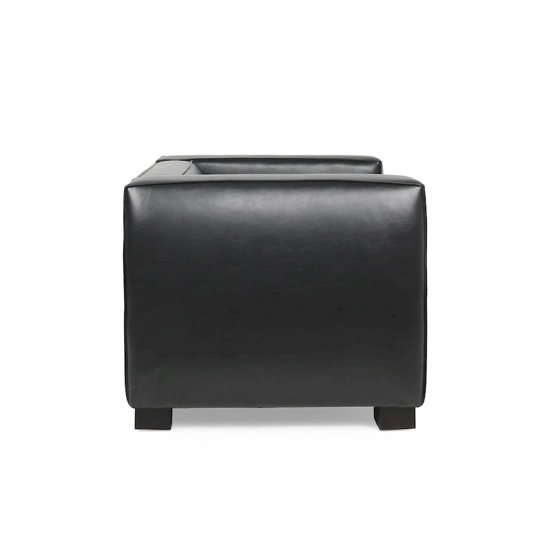 Goyette Faux Leather Club Chair by Christopher Knight Home