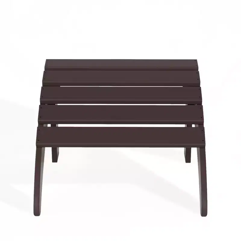 WestinTrends All-Weather Outdoor Patio Poly Adirondack Ottoman Footrest