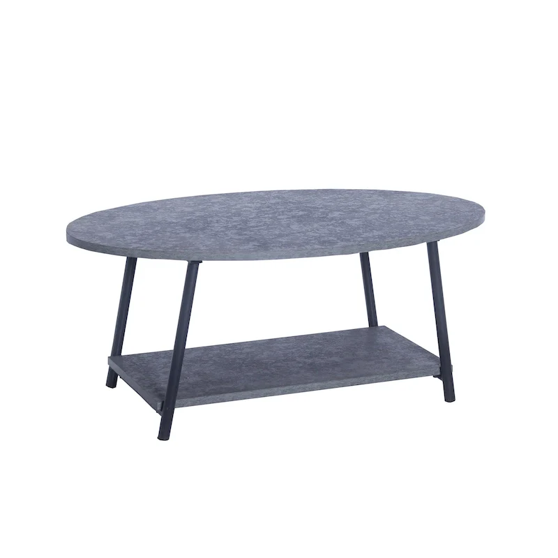 Household Essentials Coffee Table with Storage Shelf
