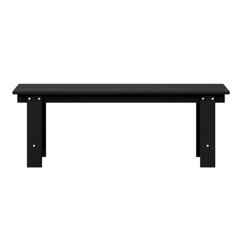 WestinTrends Ashore Outdoor HDPE 48 Modern Backless Patio Bench