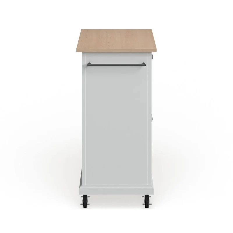 Compact Wood Top Kitchen Cart - 31W x 18D x 35.5H