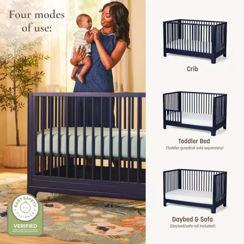 Little Seeds Posey 4-in-1 Convertible Crib