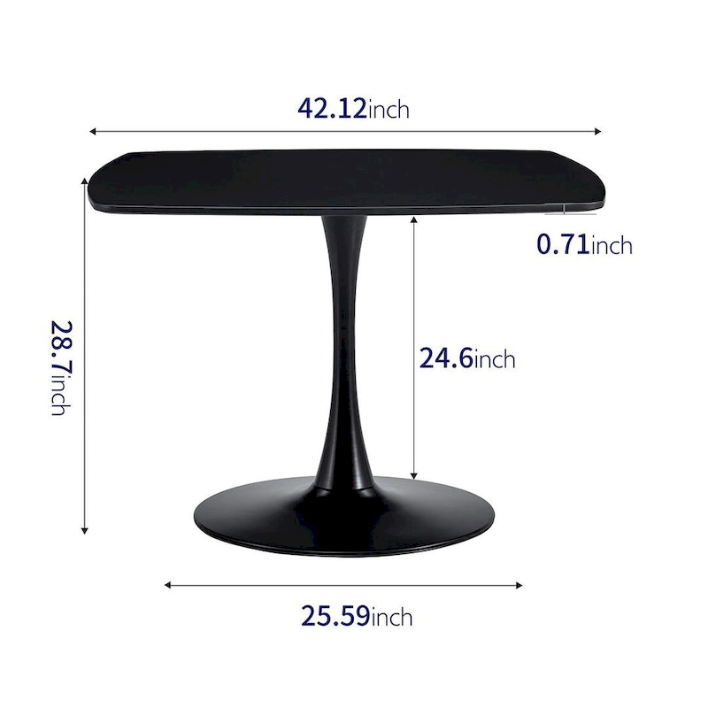 42.1\31.49 Mid-century Pedestal Leisure Coffee Table