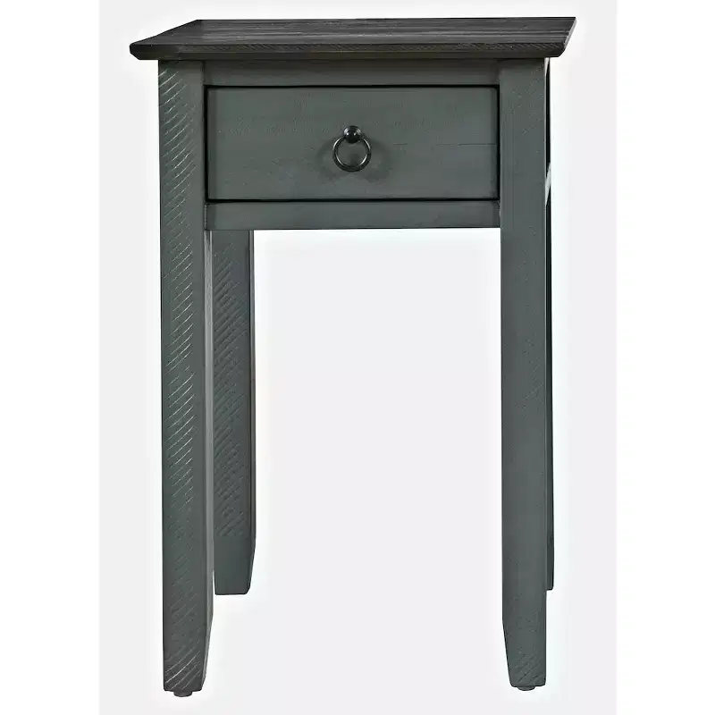 Devon Farmhouse Distressed Solid Wood End Table