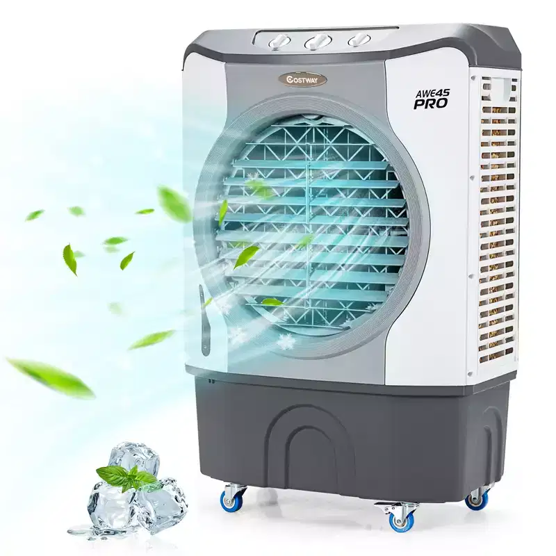Costway 3450CFMIndustrialEvaporativeCooler 4-in-1AirCoolingFan 45L Tank