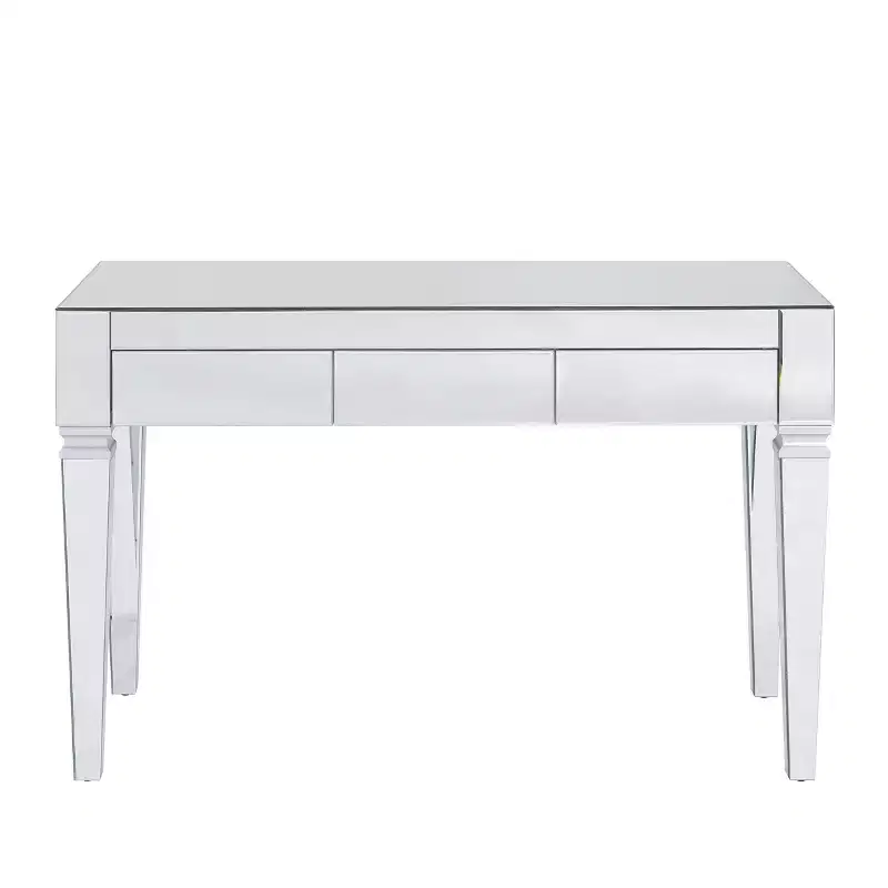 Darien Mirrored Desk - Glam - Silver - SEI