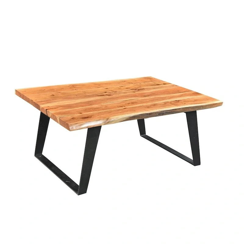 Solid Wood Live Edge Coffee Table - 31 x 45 x 16