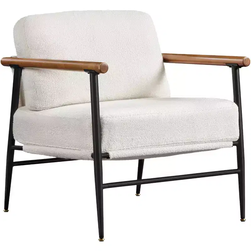 Yaheetech Mid-century Accent Chair Reading Chair with Metal Frame for Living Room, Bedroom