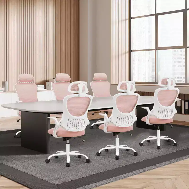 Mesh Fabric Metal Frame Ergonomic Office Chair 20