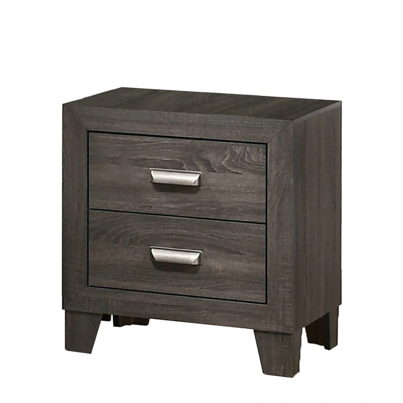 Best Quality Furniture Anastasia 3-piece Solid Grey Bedroom Set