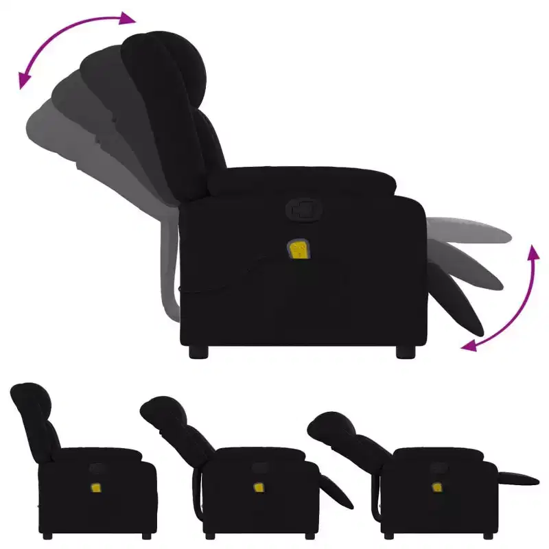 Massage Recliner Chair with Vibration & Adjustable Footrest