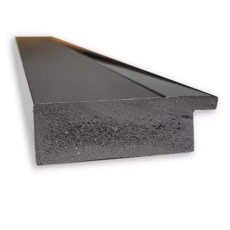 31x31 Non-Beveled Tuxedo Black Bathroom Wall Mirror - Amanti Art: Modern Square, Polystyrene Frame