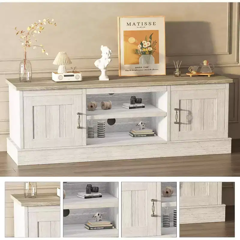 Media Console: Where Modern Entertainment Meets Rustic Warmth