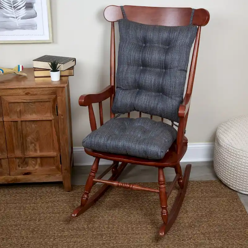 Denim Universal Rocker Chair Cushion Set