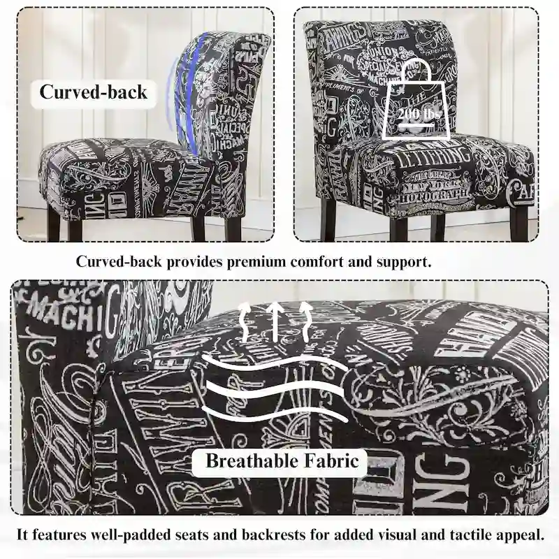 The Curated Nomad Pavilion Upholstered Armless Accent Slipper Chair