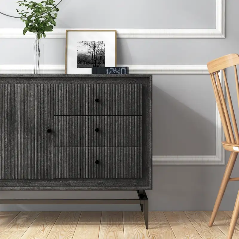 3-Drawer Wood Accent Cabinet - 39.5 x 16 x 31