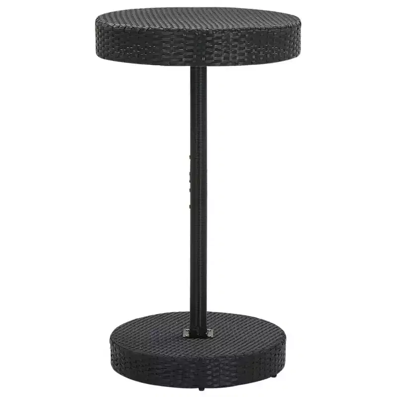 vidaXL Bistro Table Outdoor Side Table Patio Garden Wicker Furniture PE Rattan