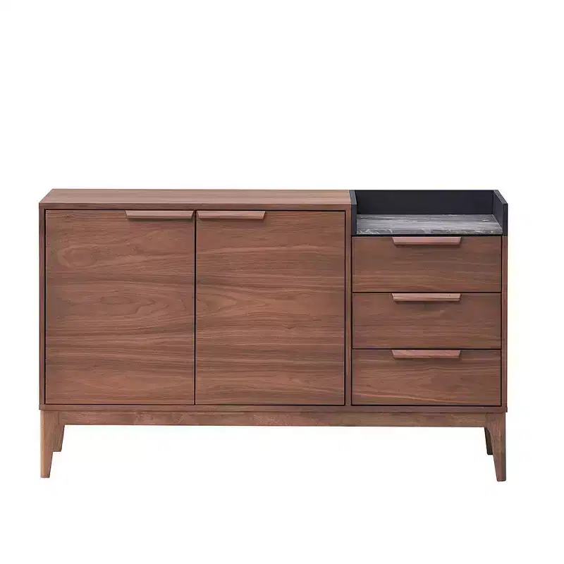 Acme Furniture Bevis Decorative Storage Cabinet Walnut Finish