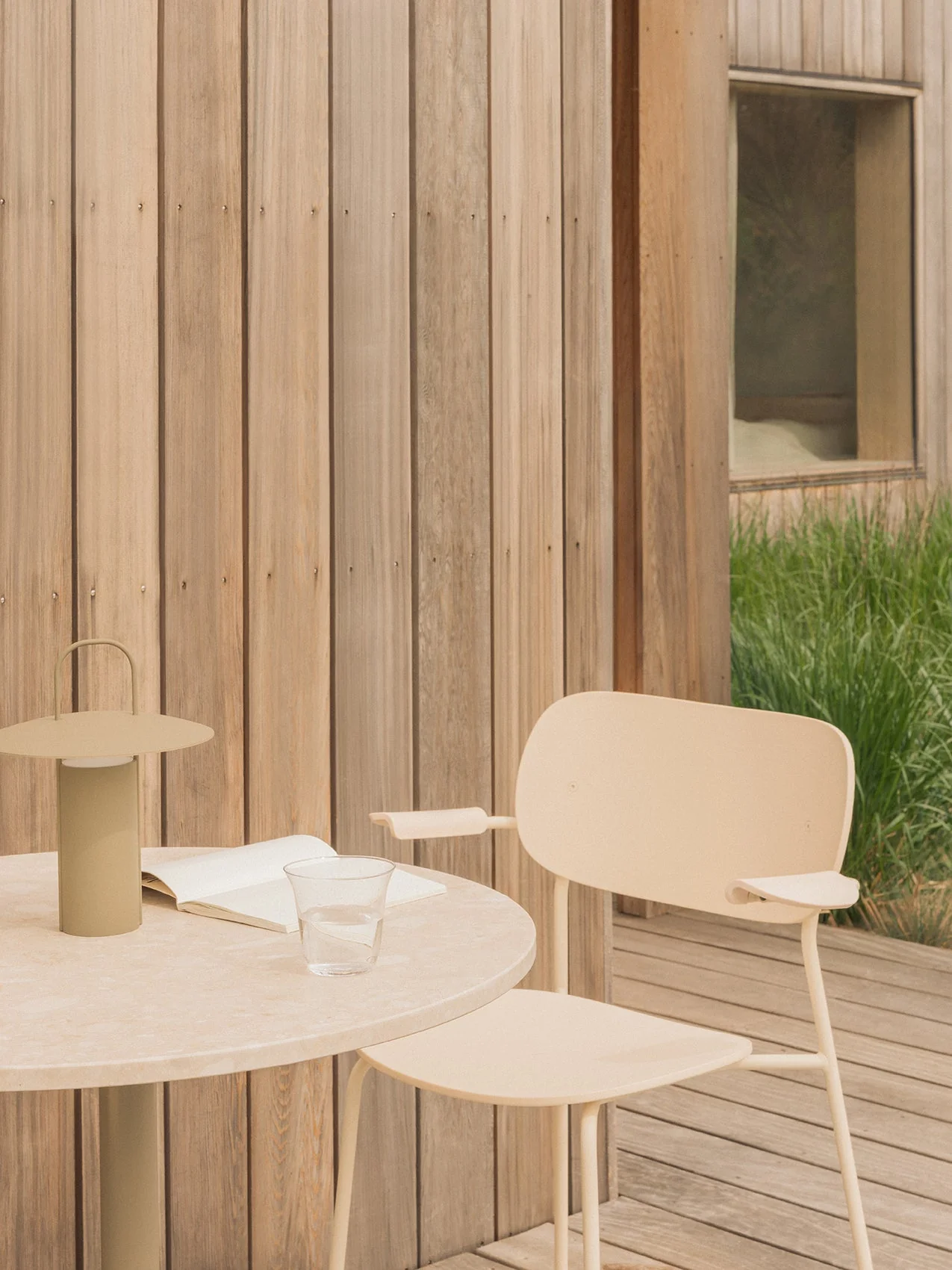Modern Recycled Plastic Outdoor Dining Chair with Stackable Weatherproof Design for Patio & Garden