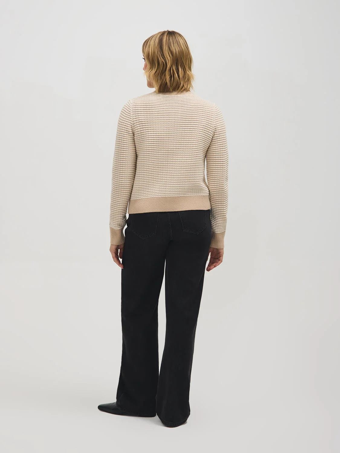 Tweed Button-Front Cardigan