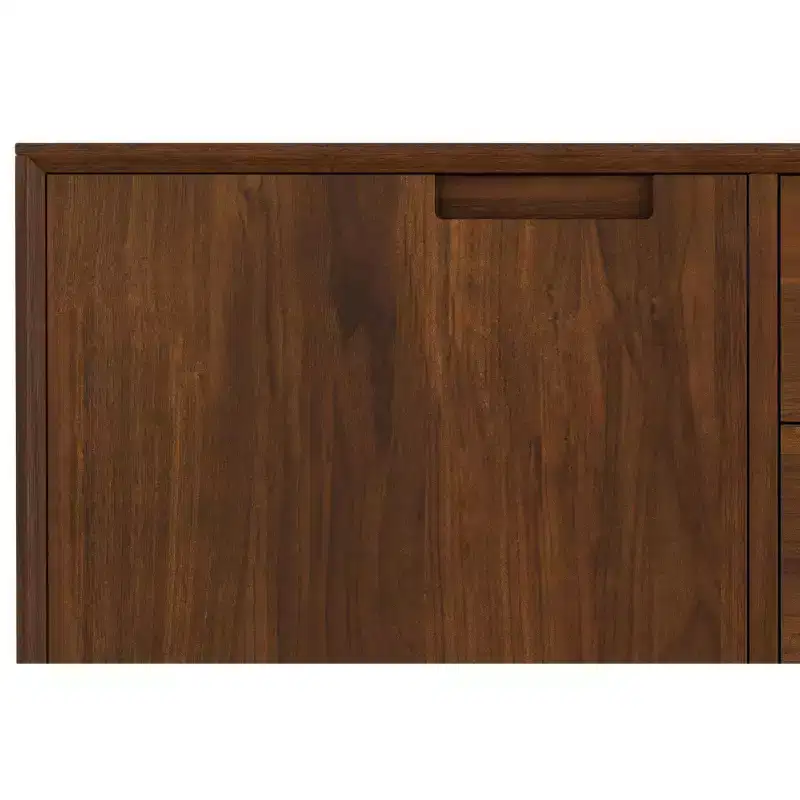Hampshire SOLID WOOD 60 inch Wide Rectangle Traditional Sideboard Buffet in Antique White