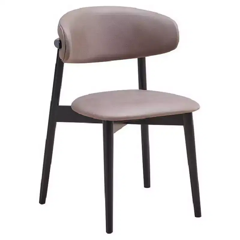 Royal Hampton 23 Inch Side Dining Chair Set of 2, Turned Legs, Gray Fabric, Black