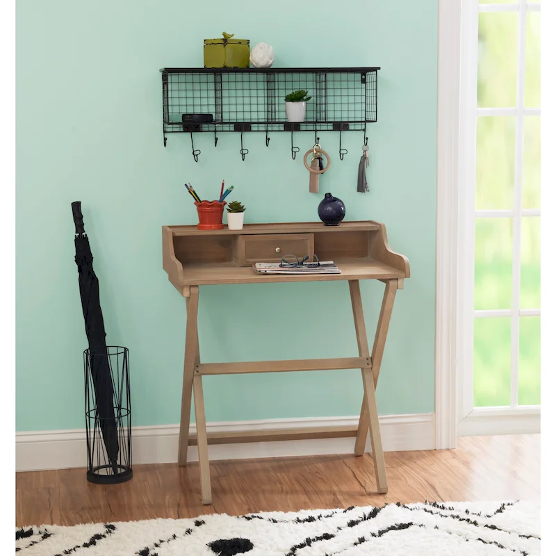 Clover Solid Wood Folding Writing Desk