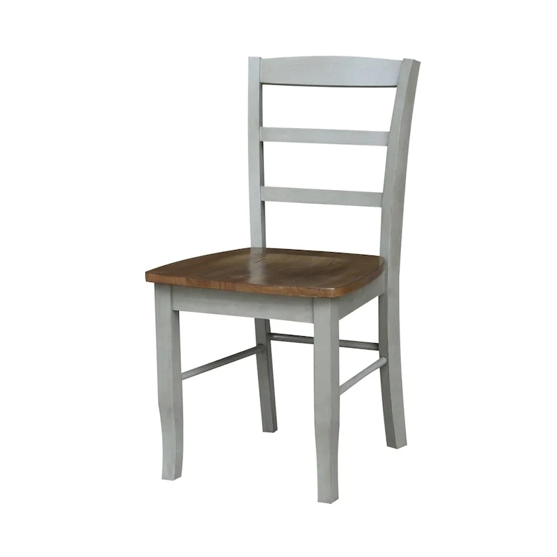 36 Round Top Pedestal Ext Table with 12 Leaf and 4 Madrid Chairs