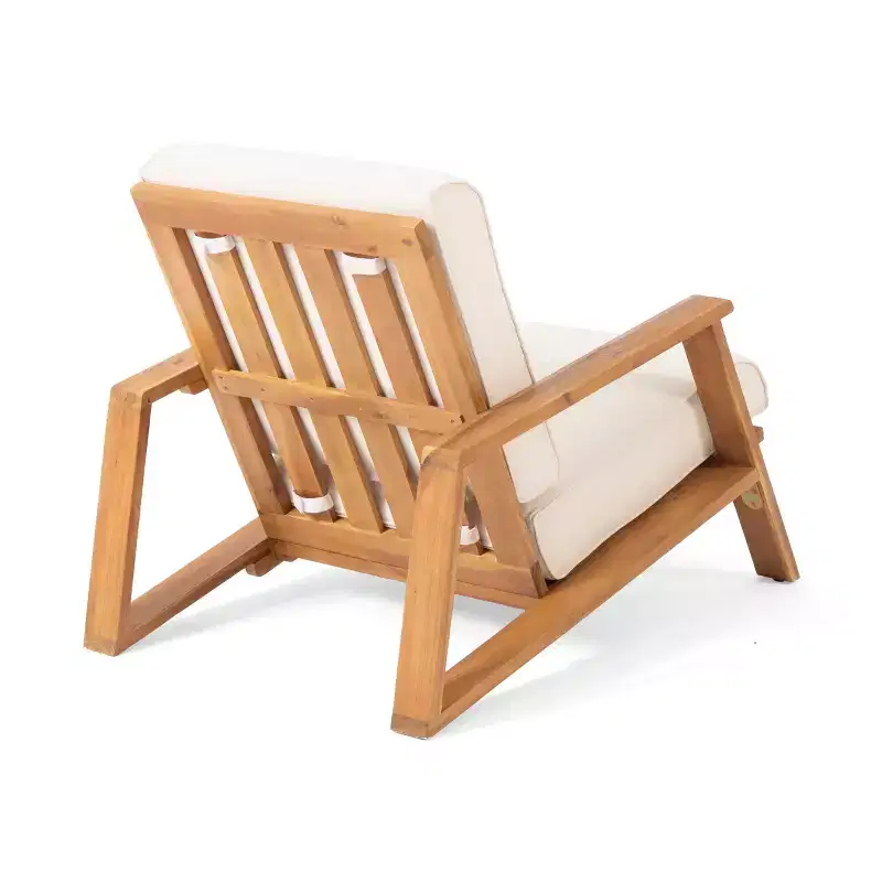 TUYOHW Boho Adirondack Chair,Set of 1,Patio Accent Chairs,Outdoor Acacia Conversation seat for Porch,Garden & Backyard,400lbs Capacity