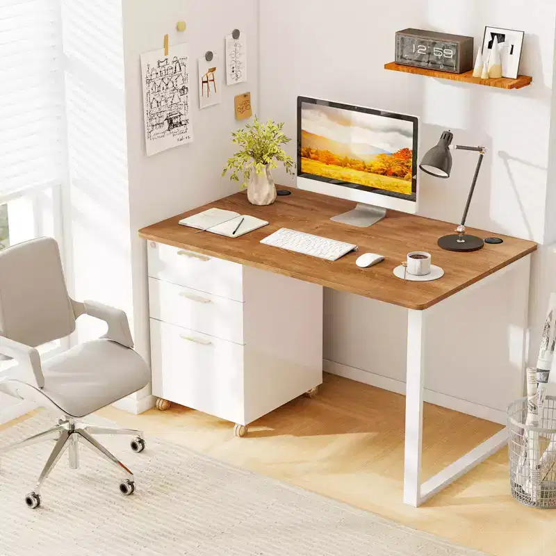 Universal Tabletop for Standard & Standing Desk Frame Walnut
