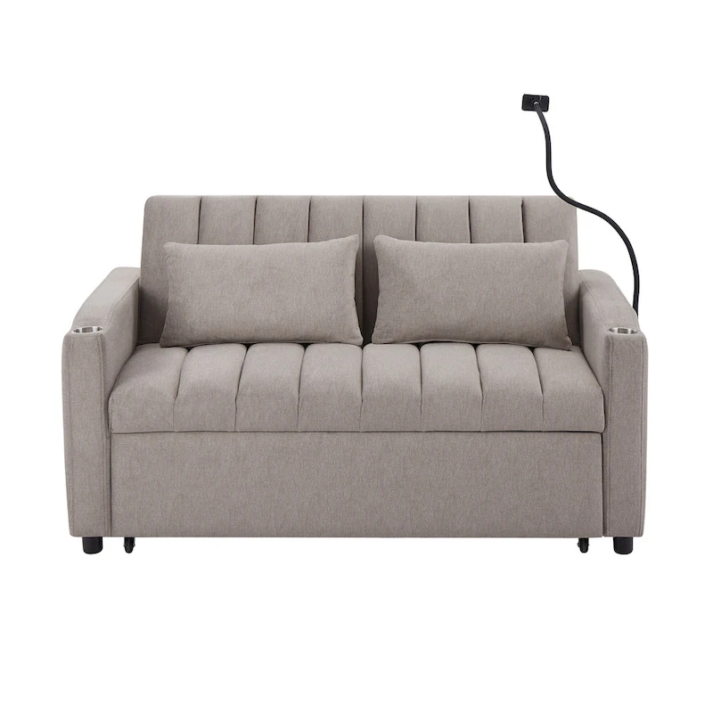 MERAX Convertible Loveseat Sofa, Pull Out Sofa Bed