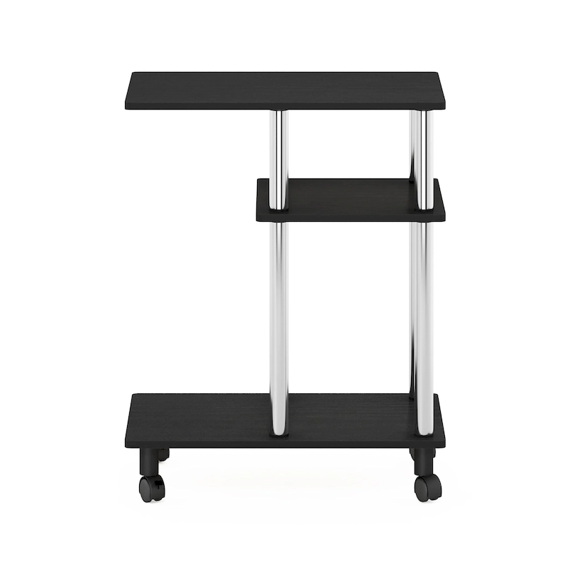 Furinno Turn-N-Tube U Shape Sofa Side Table with Casters