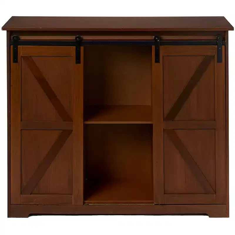 The Lakeside Collection Barn Door-Style Buffet Cabinets