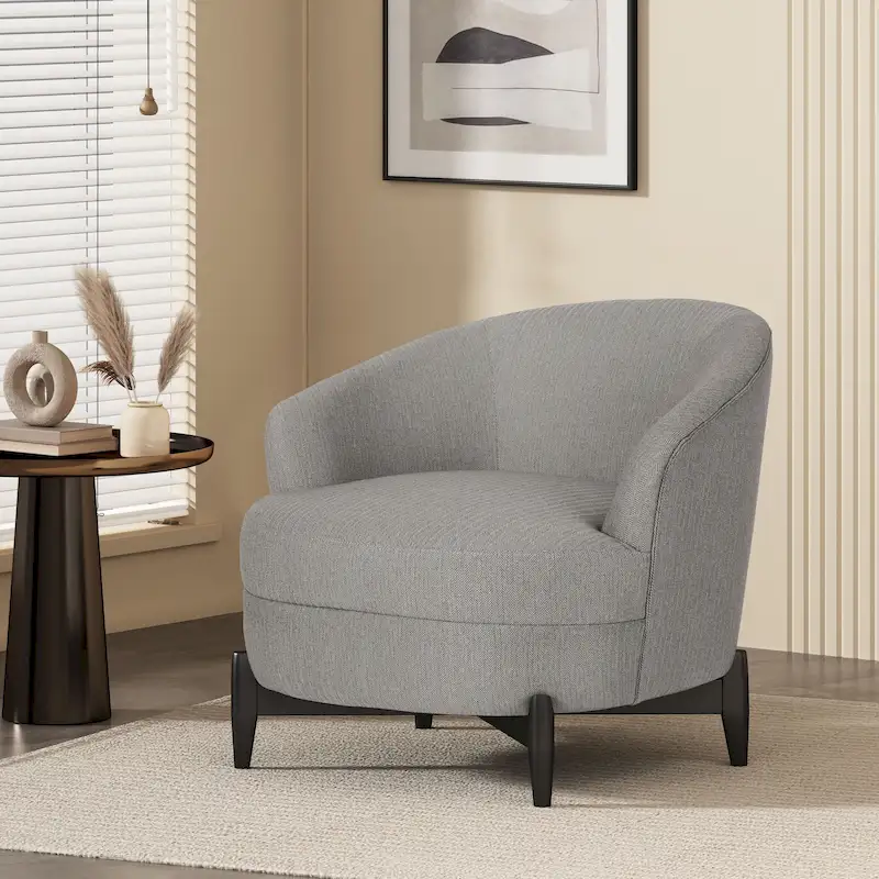 Boucle Upholstered Club Chair