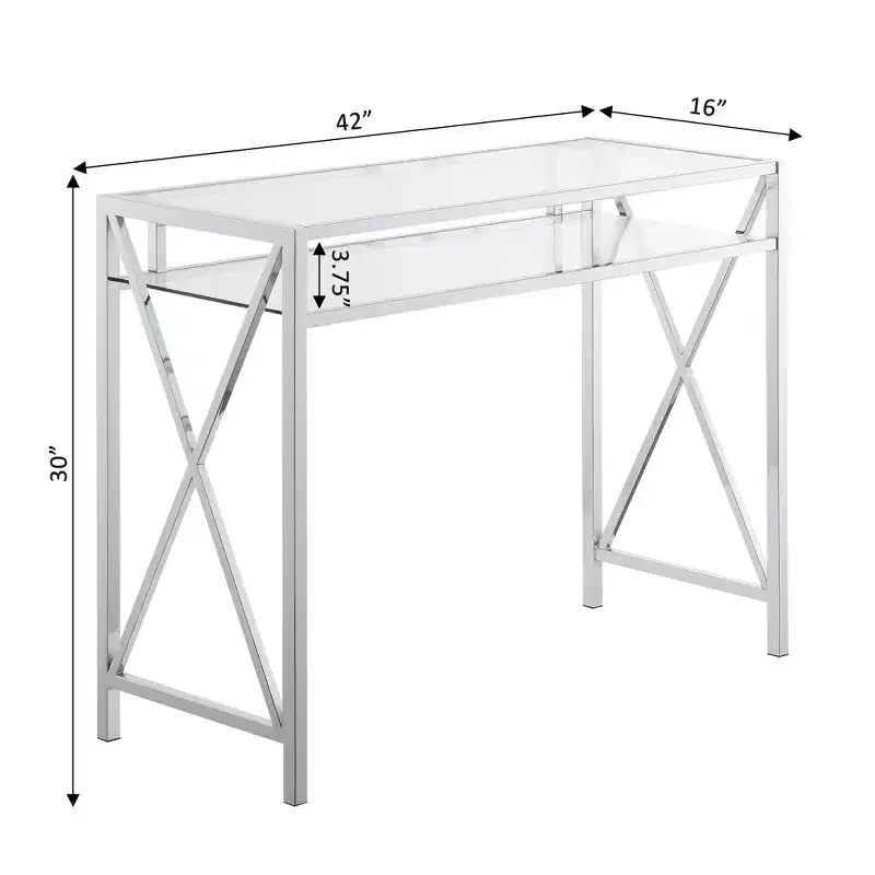 28 in.H Brown Color Wood Composite Computer Desks with All Purpose Drawer