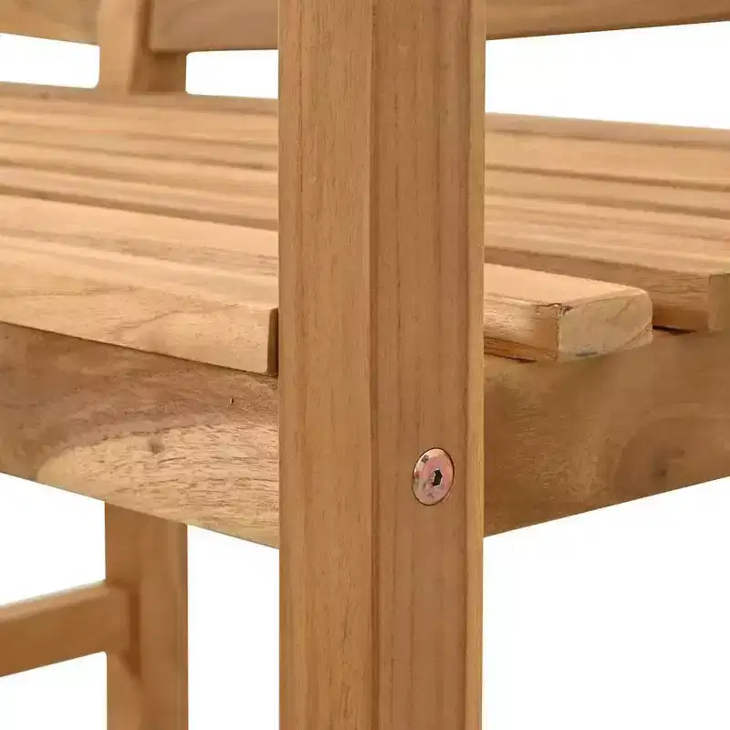 vidaXL Bench Brown 47.24 x 21.06 x 33.46 in Solid Teak wood