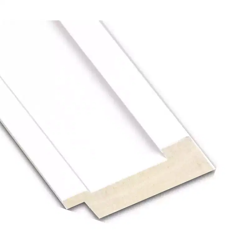 31" x 31" Non-Beveled White Wood Wall Mirror - Modern Square, Includes Mounting Hardware