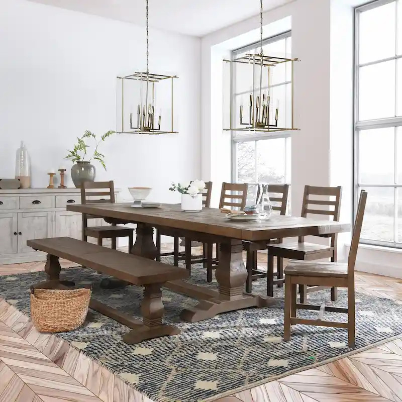 Reclaimed Pine Extension 84-114 Dining Table