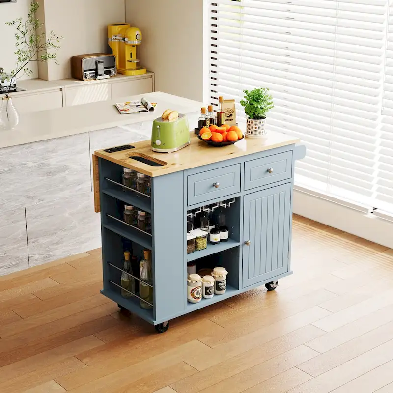 Kitchen Island with Power Outlet