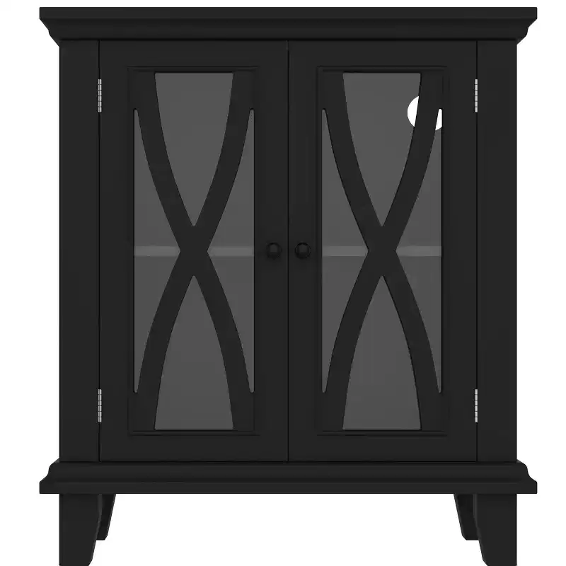 Farmhouse Wood Aquarium Stand with Power Outlets and Adjustable Shelves