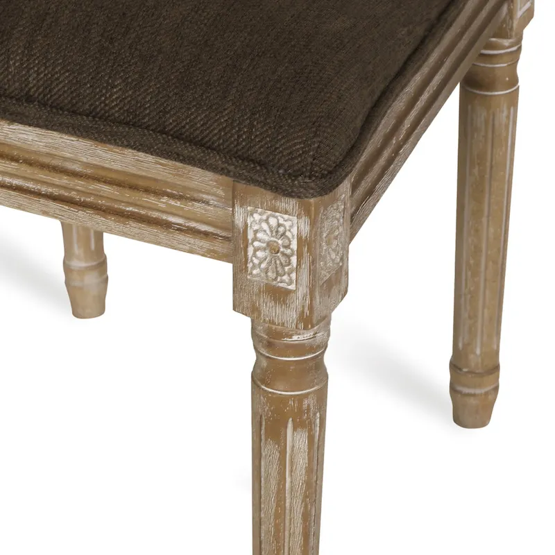 Remuda Wood and Cane Upholstered 5 Piece Circular Dining Set by Christopher Knight Home