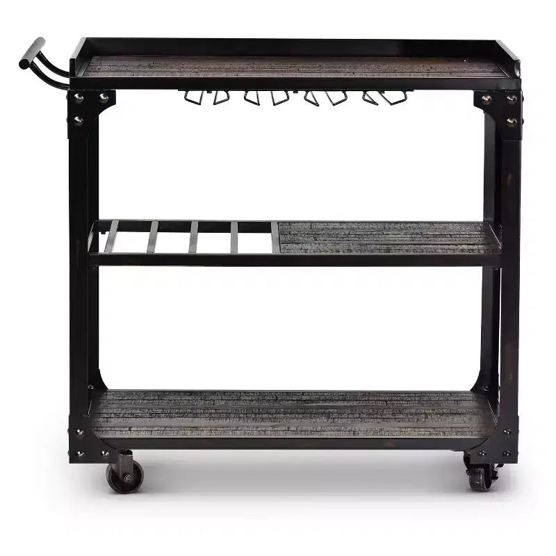 Sherlock Server Cart Tobacco - Steve Silver
