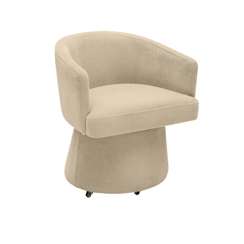 Chenille Rolling Desk Chair – Recycled Fabric