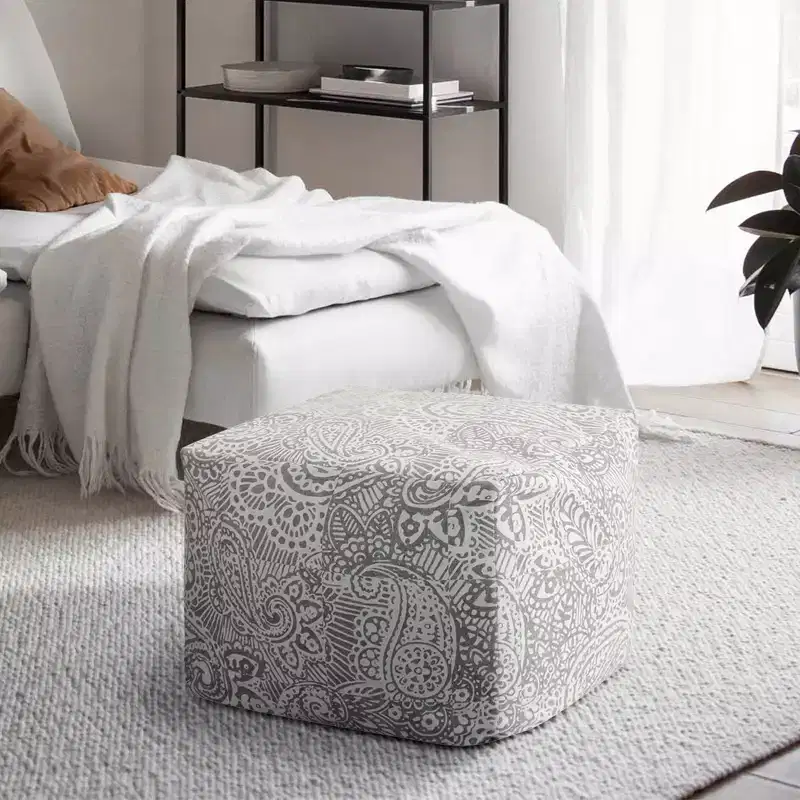 ChaletPosh 24 Inch Velvet Pouf