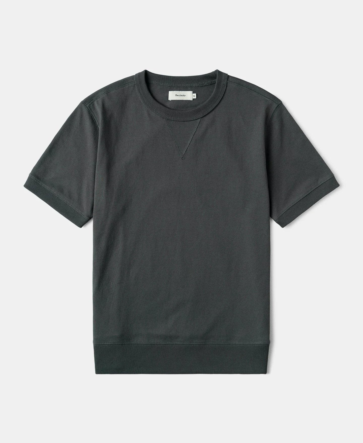 1950s V-Gusset Cotton T-Shirt - Vintage Black