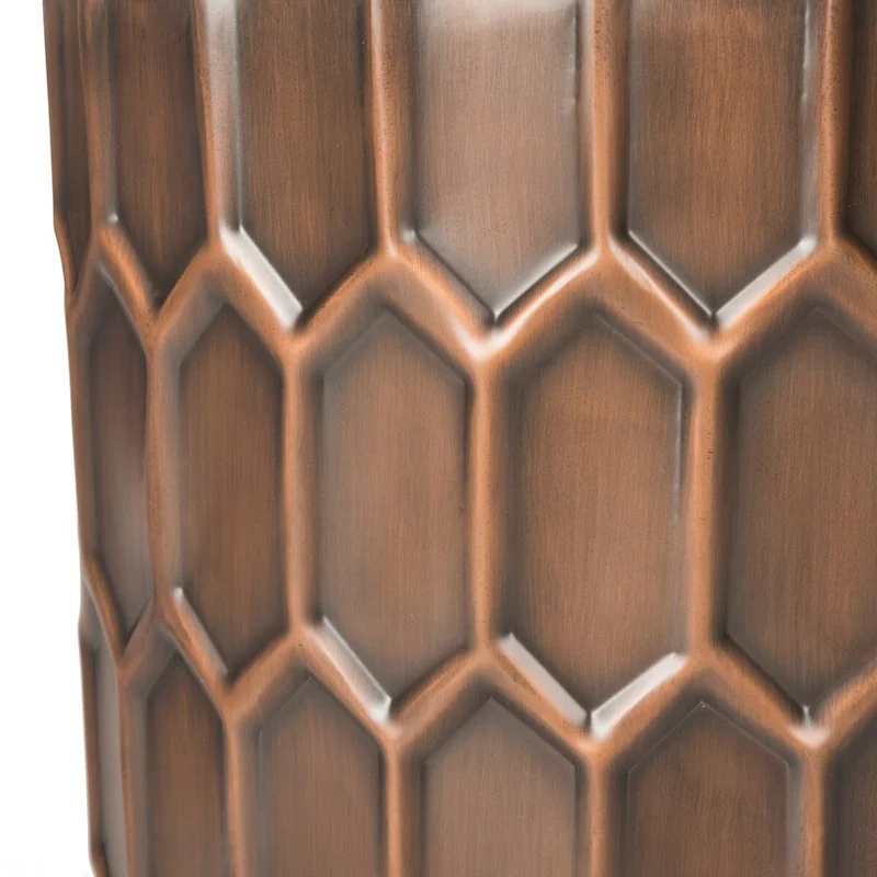SAFAVIEH Thomasina Antique Copper Side Tables - 15 x 15 x 19.5 - 15Wx15Dx20H