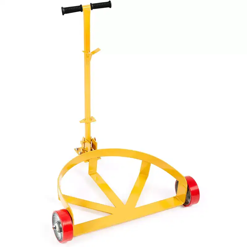 VEVOR 55 Gallon Drum Dolly, 1200 lbs Load Capacity, Barrel Dolly Cart Drum Caddy Round Dolly Steel Low Profile, Heavy Duty Steel Frame